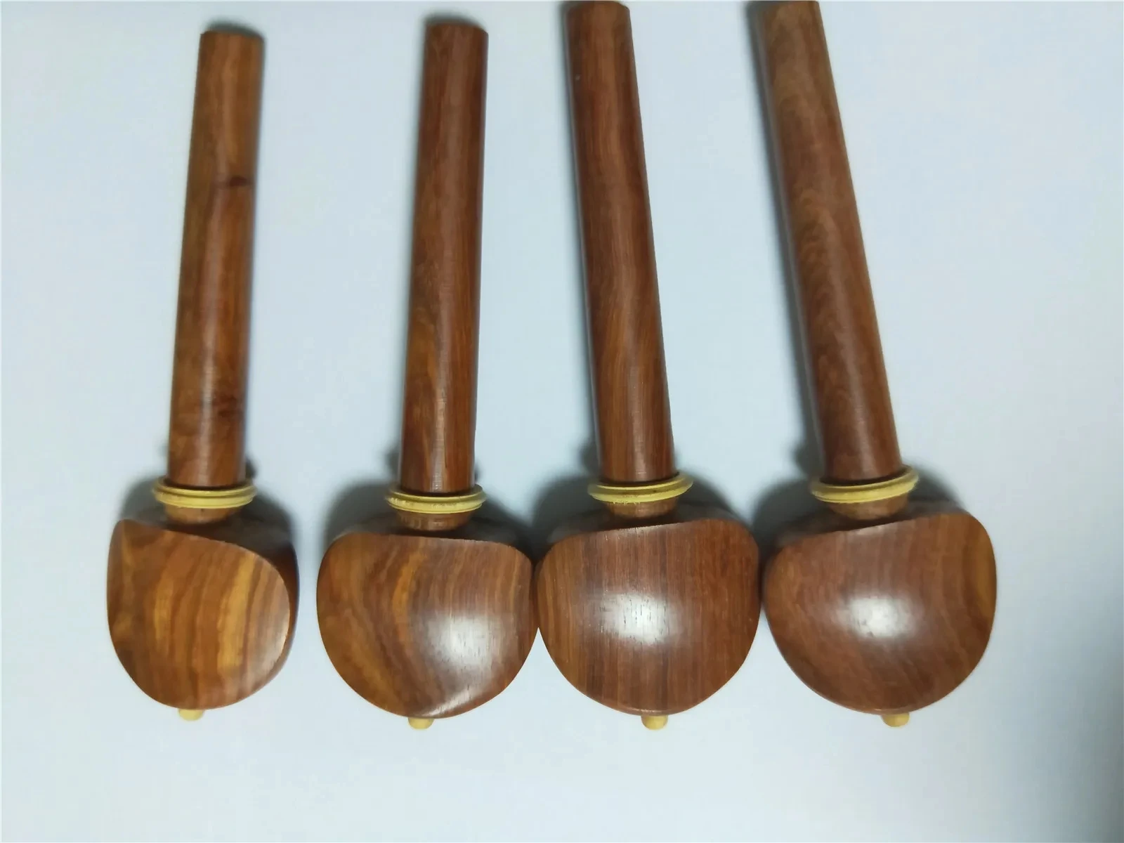 4 Uds calidad clavijas para Violoncelo de ébano clavijas o rosa de madera en violonchelo de 4/4 piezas