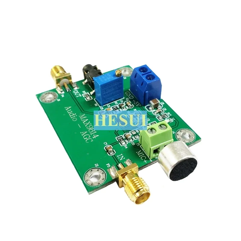 MAX9814 Microphone amplifier module Audio AGC microphone head sensor pickup low band automatic gain