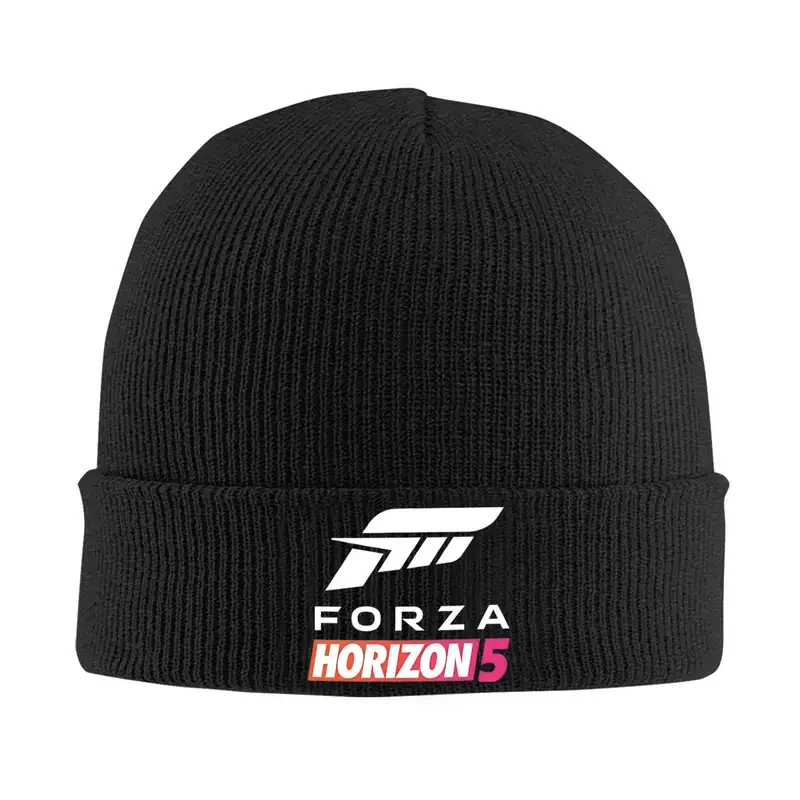 Forza Horizon 5-logo manchetmuts voor heren Dames Warme motorkaphoeden