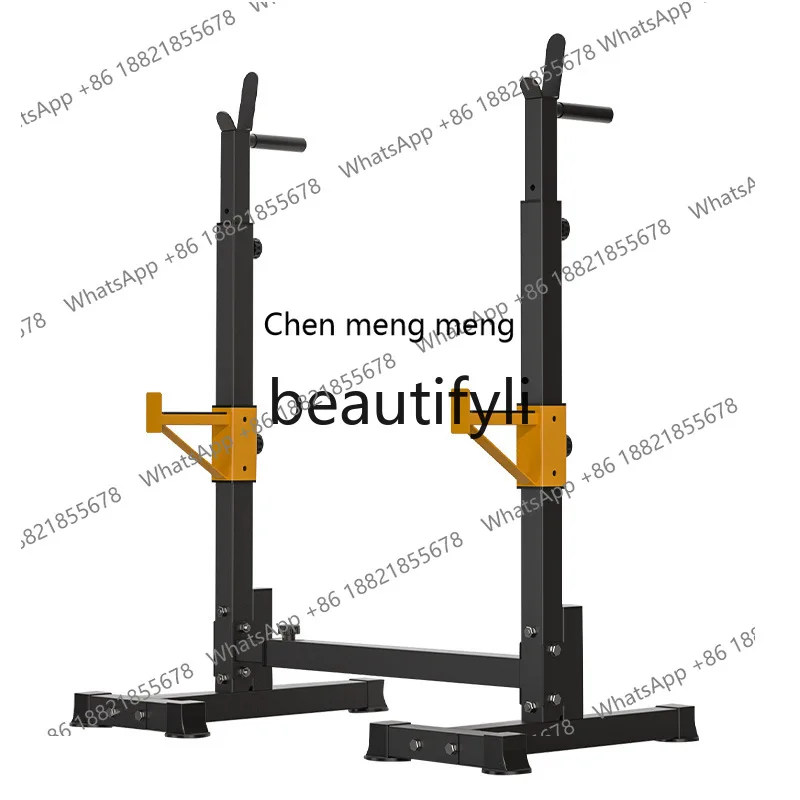 قابل للتعديل القرفصاء الرف الحديد الوزن مقاعد البدلاء الصحافة الرف معدات الصالة الرياضية المنزلية مجموعة رف الوزن #5