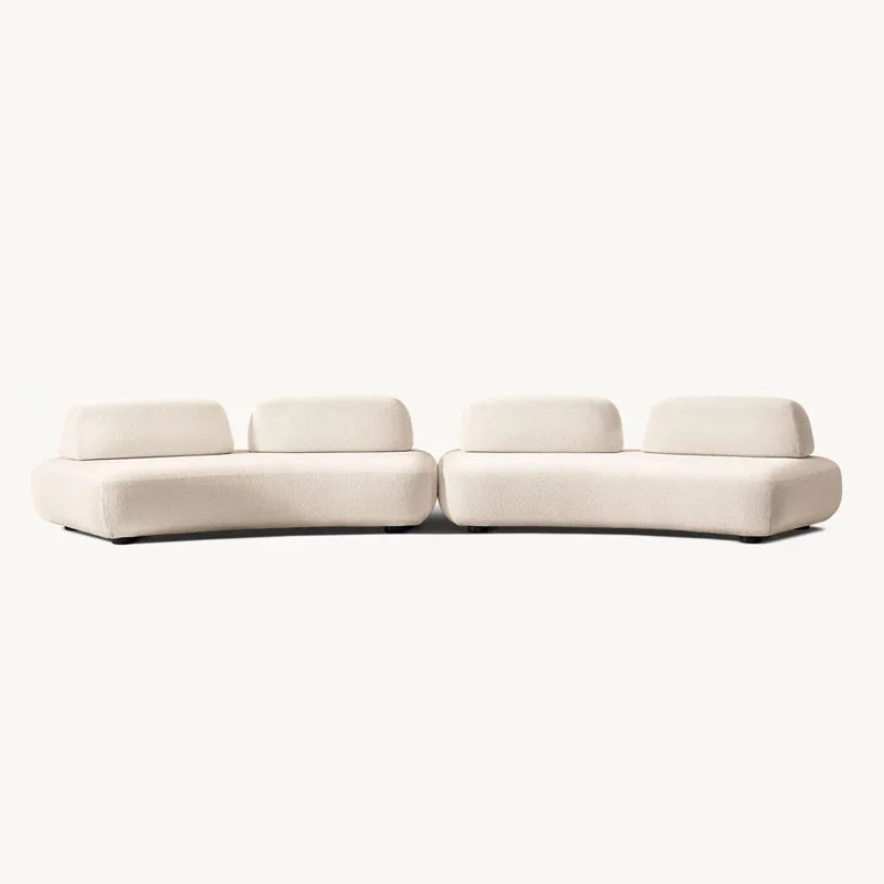 

# Convertible Backrest Minimalist Cozy Creamy Style Armless Modular Sectional Sofas Sets Lounge Couches Versatile Durable