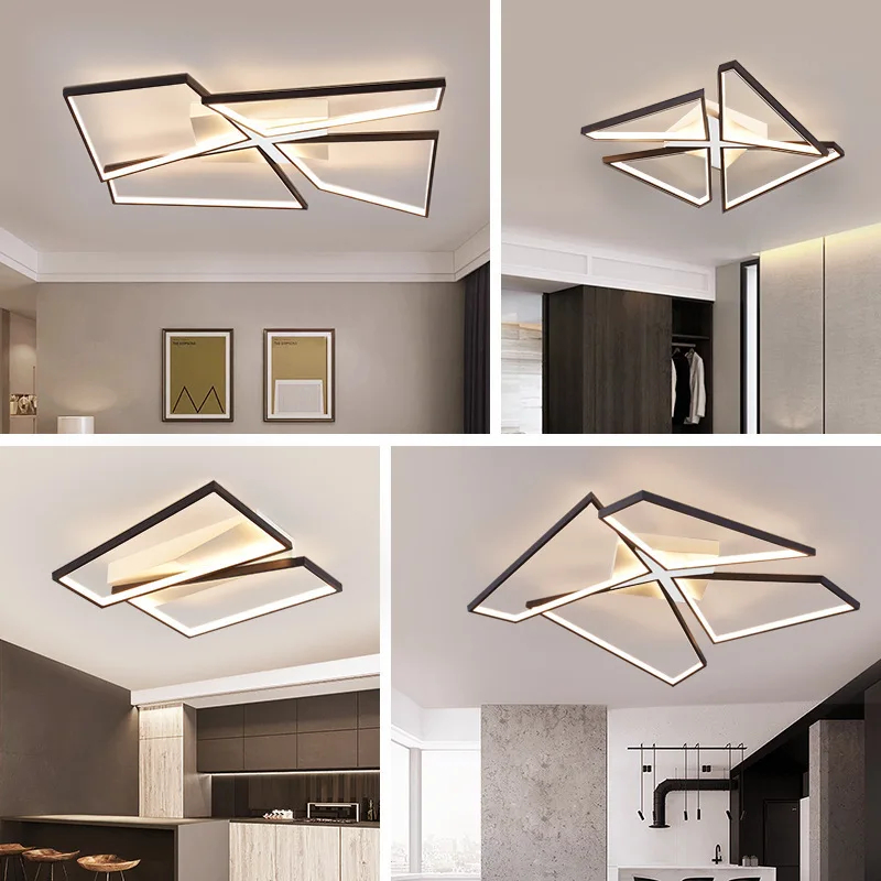 

Минималистичный акриловый потолочный светильник для гостиной, кухни, кабинета, офиса, атмосферная защита глаз, внутренние светодиодные потолочные светильники, светильники