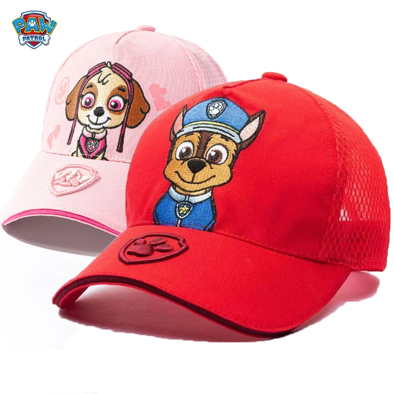 Genuine PAW Patrol Children's baseball Hats Cotton Cute Caps Headgear Chase Skye Print Party Kids Summer Hat Children Gift