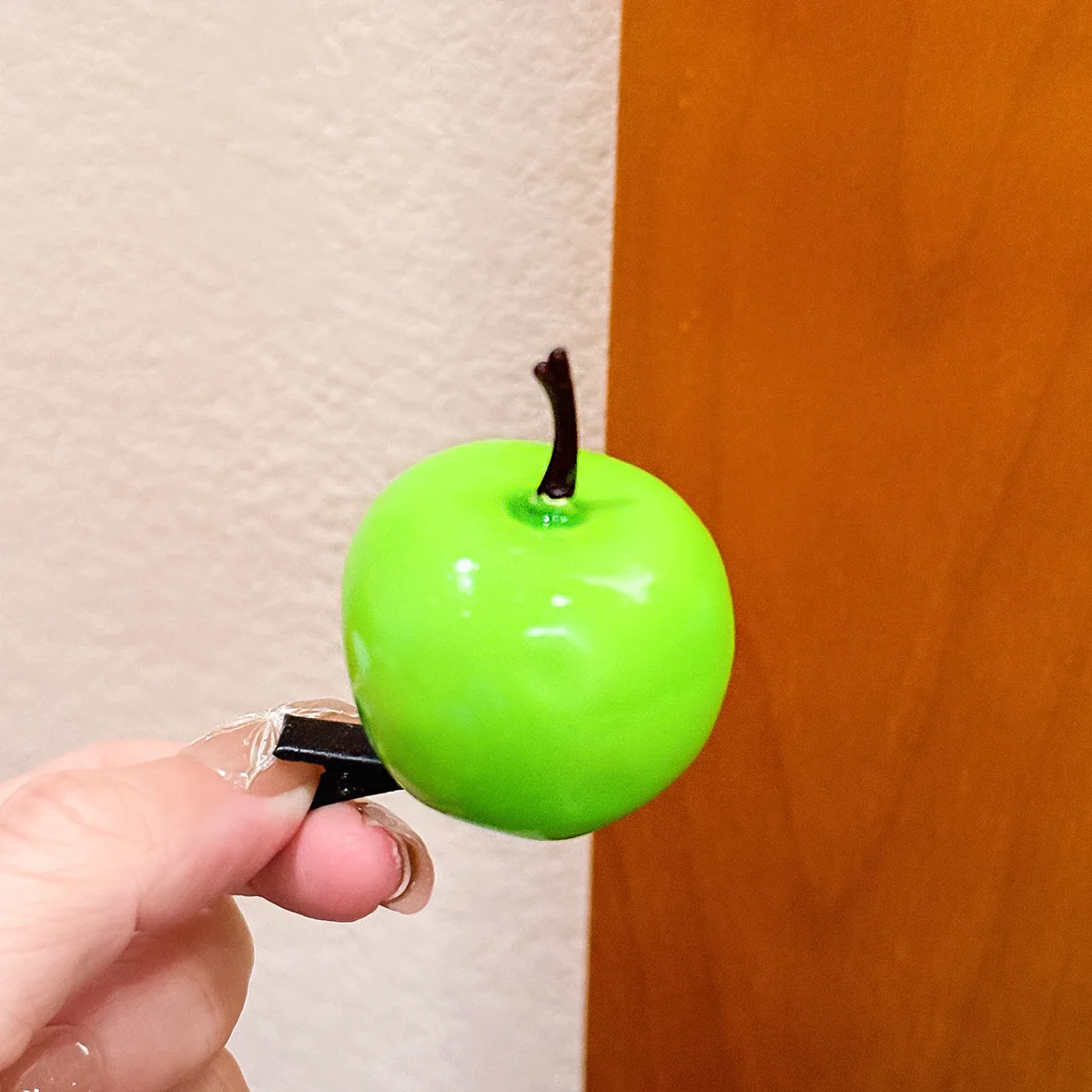 1 lustige Entenschnabel-Clip in Obst- und Gemüseform, niedliche Simulations-Obst-Haarspange, seitlicher Clip, gebrochene Haarspange für Damen – Detail 12
