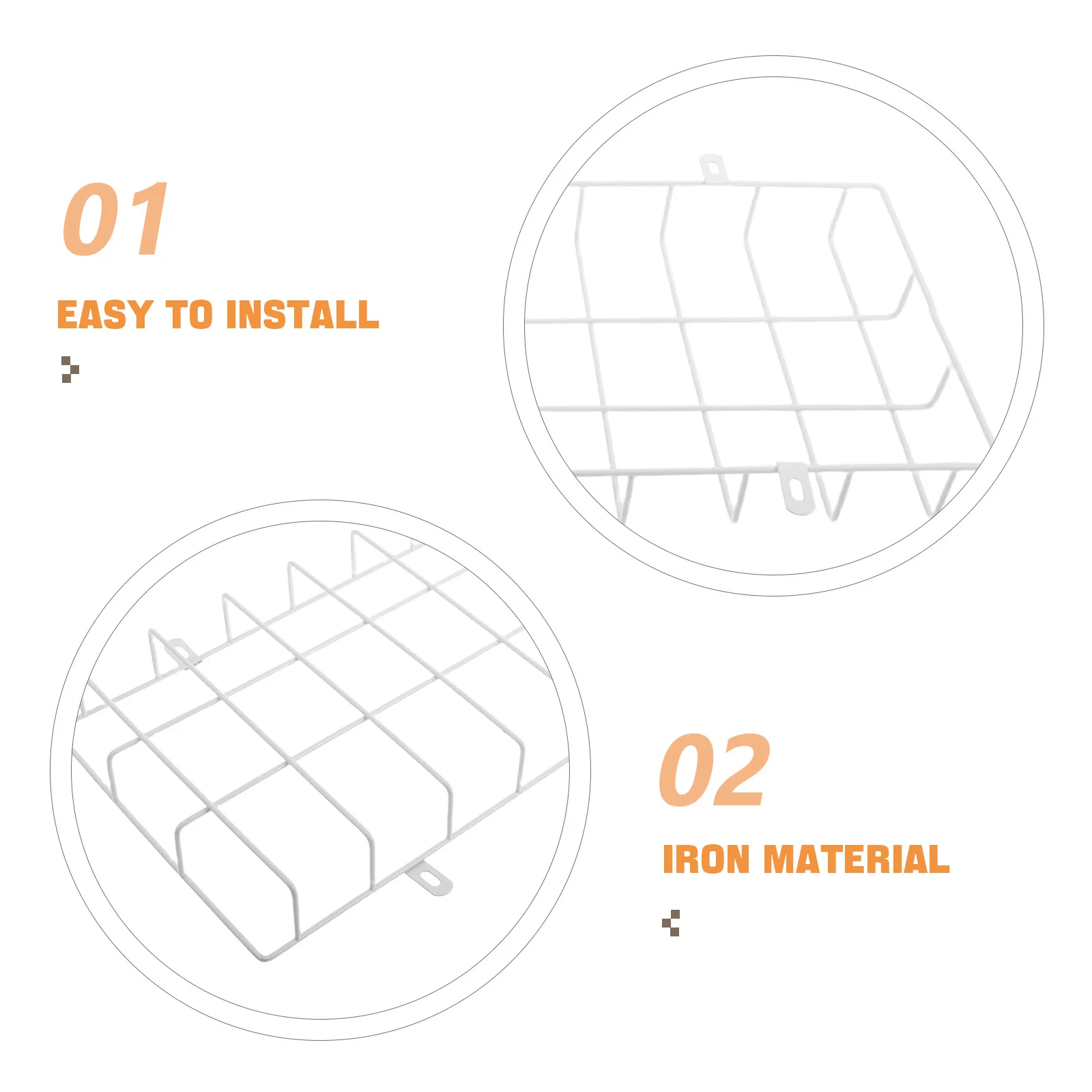 4Pcs Emergency Light Protective Cage Adaptable to Harsh Environments Metal Signal Light Wire Guard for Exit Sign Safety Cover