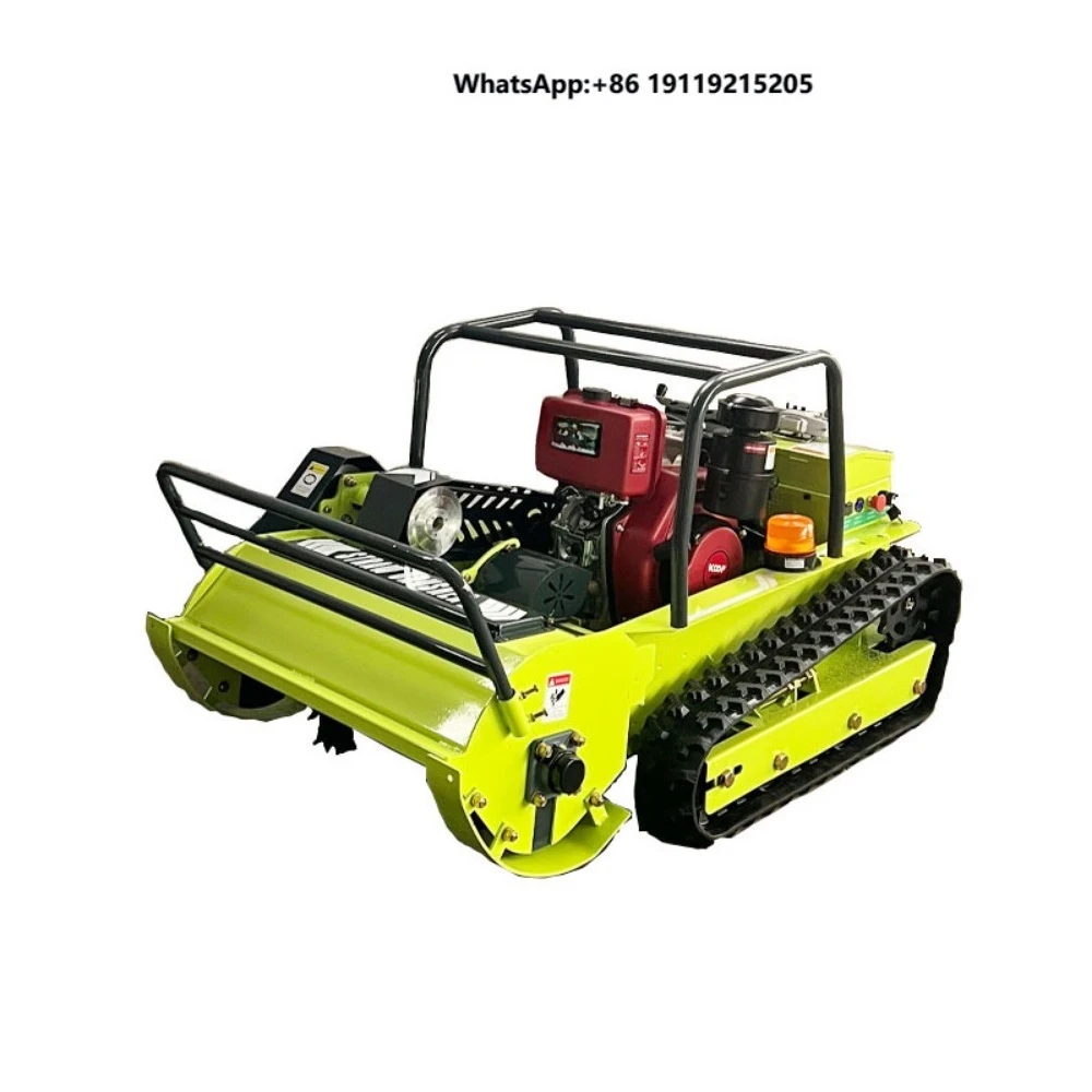 Factory Direct Sales Low Price High Quality Remote Control Roll Lawn Mower Garden Tracked Lawn Mower Free Delivery