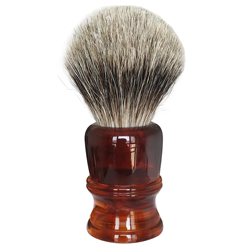 dscosmetic-22mm-アンバースモーク-ベストナチュラルヘアシェービングブラシ-男性用ウェットシェービング用