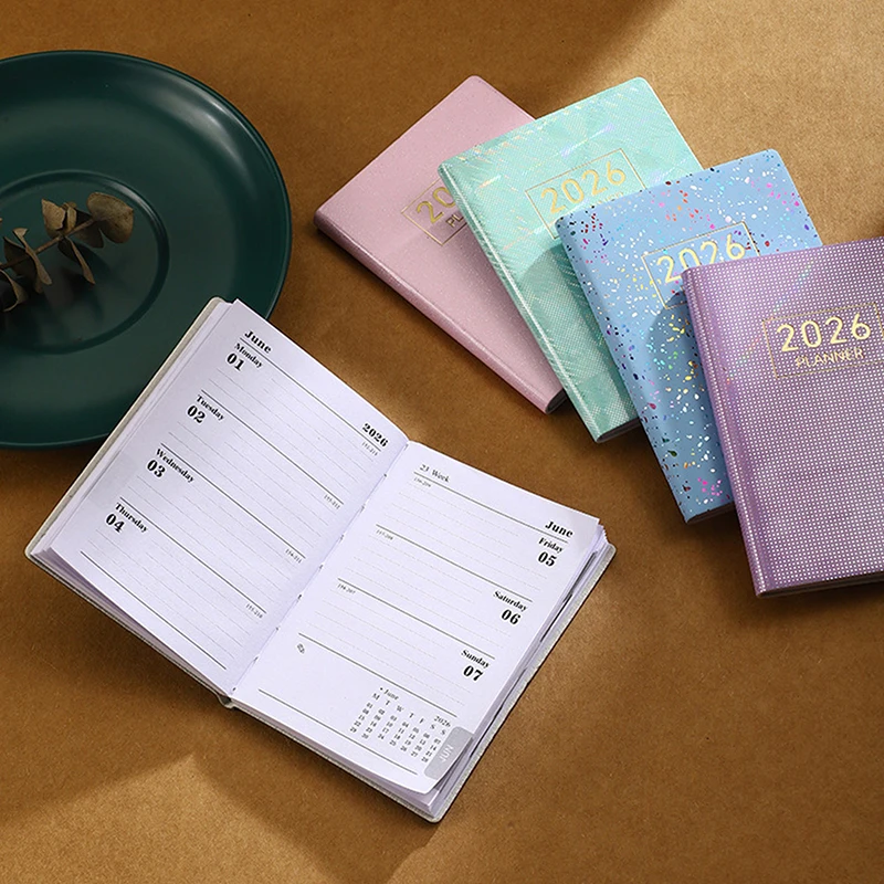 New 2026 A7 Agenda Book Pocket With Calendar Diary Weekly Planner Appointment Book School Office
