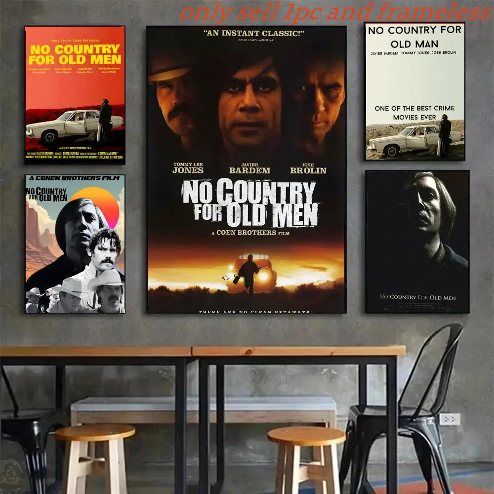 Póster artístico con impresiones, decoración para el hogar, dormitorio, sala de estar, regalo, película clásica Reto, N-No Country for Old Men