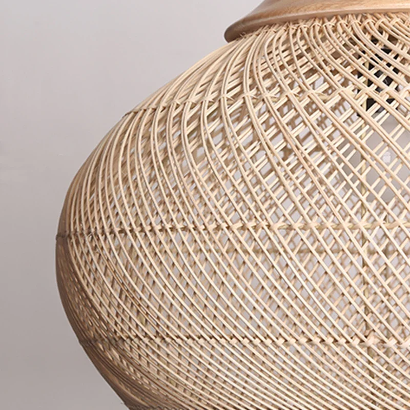 Estilo chinês Handmade Rattan Lâmpadas De Teto, Lustre Para Cozinha Mesa De Sala De Jantar, LED Luz Pingente, Loft Home-Appliance