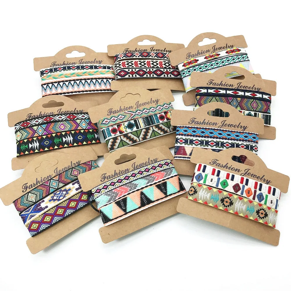 New Bohemia Ethnic Wrap 3pcs/Set handmade Weave Bracelet For Women Men Friendship Couple Bangles Fashion Jewelry Gift Wholesale - Image 3