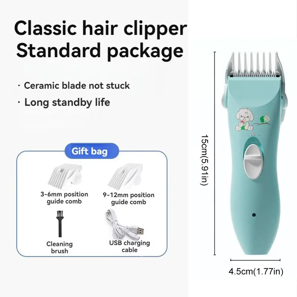 Alat Cukur Rambut Bayi Elektrik Senyap untuk Bayi Baru Lahir, Kit Pemotong Rambut Bayi yang Aman dan Tenang, Alat Pangkas Rambut untuk Anak-Anak
