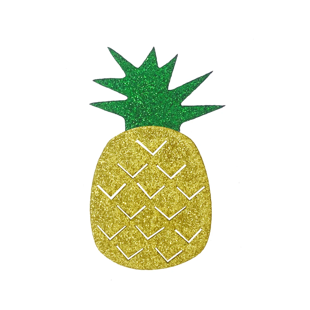 

12 Pcs Pineapple Straws Party Paper Sucker Decoration Drinking Fruits Dining Table