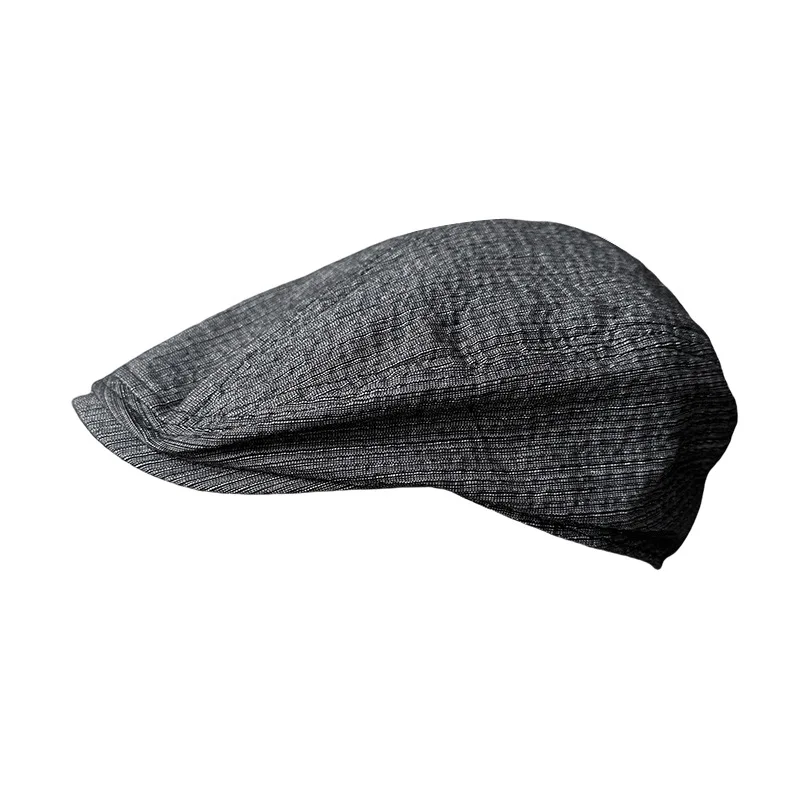 Spring Summer Linen Newsboy Cap New Gray Breathable Beret Men's Women Literary Retro Hat England Hats Male Hats 0006