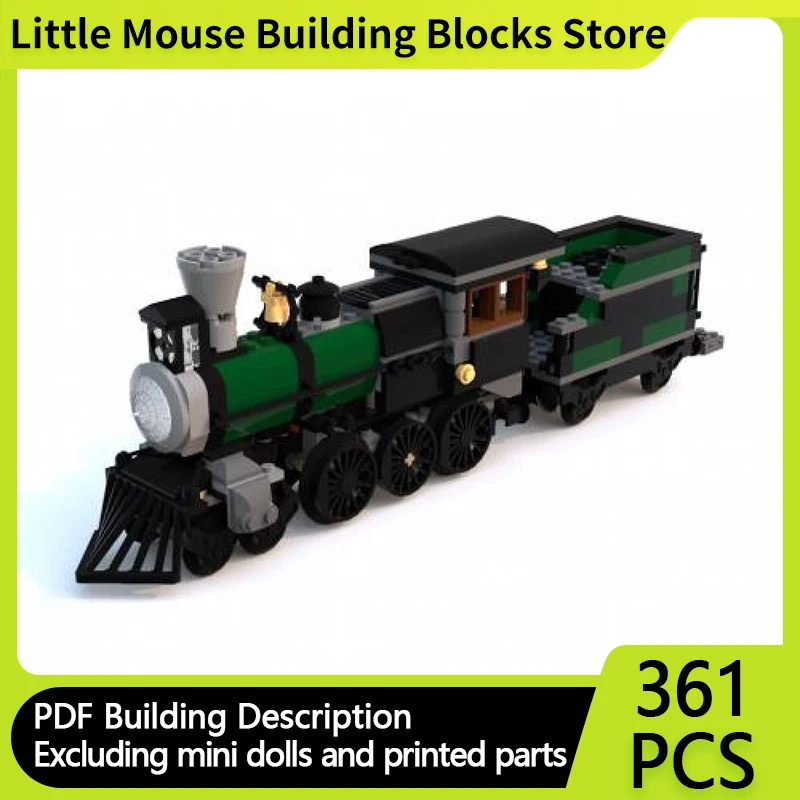 City Car Model MOC Building Bricks Coal Mine Transportation Train Modular Technology Gifts Holiday Assemble Children Toys Suit