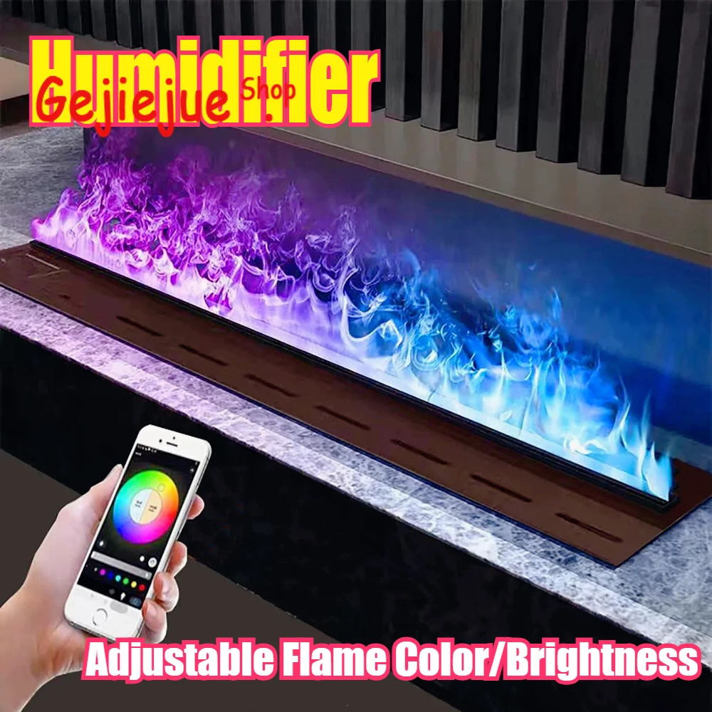 

Family Safe Therapeutic Fireplace , Adjustable Flame Color,6L Portable Humidifier, Fireplace with Fire Imitation for Home Decor