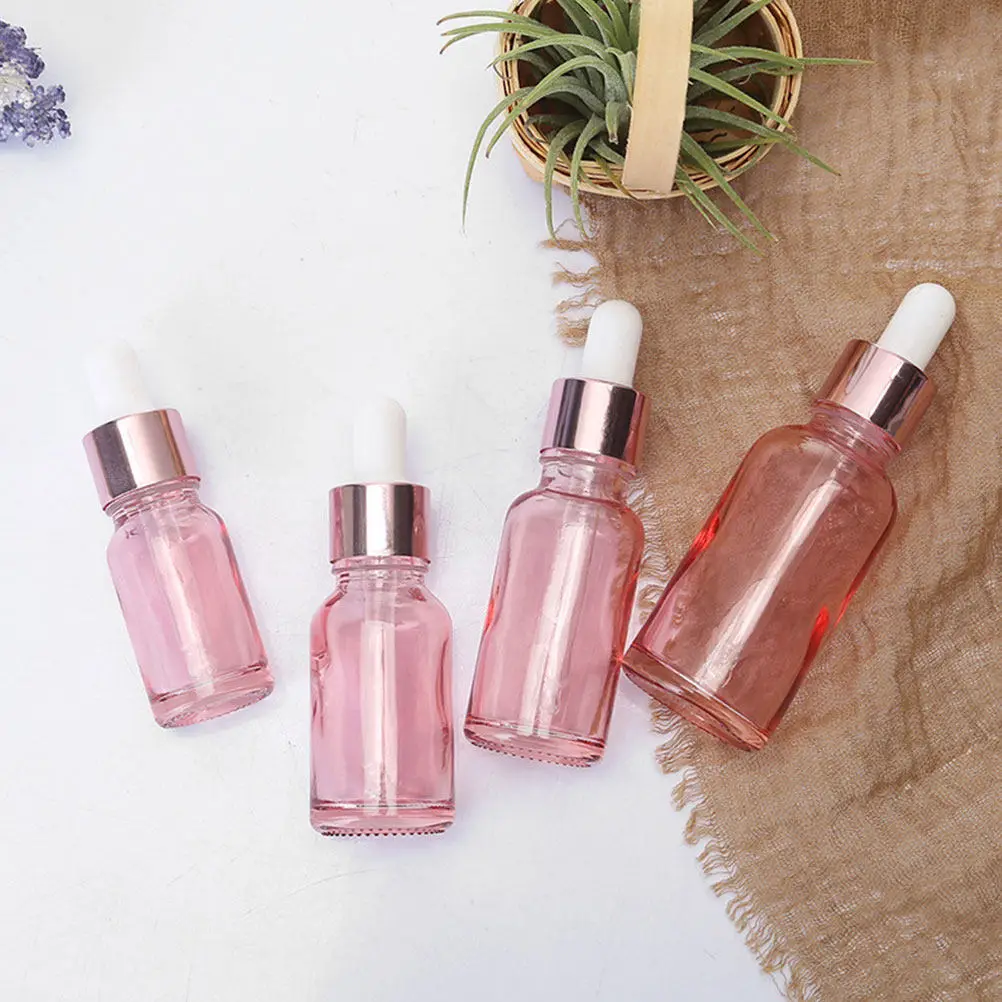 

6Pcs Transparent Glass Essential Oil Bottles with Ergonomic Droppers Refillable Travel Friendly Aromatherapy Storage Solution