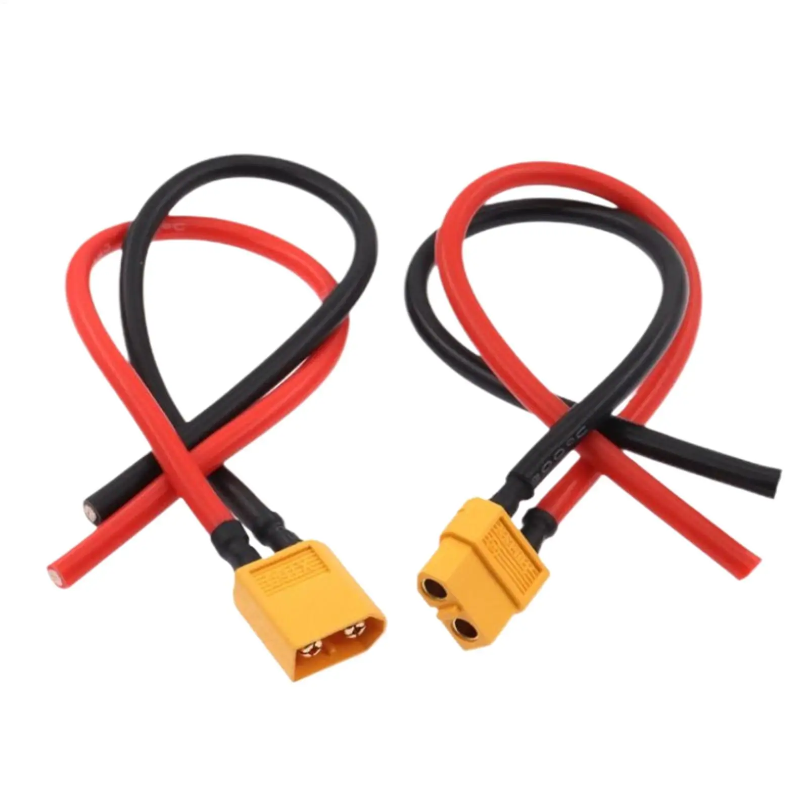 Rc Battery Connector Xt60 Female to Male Plug Extension Cable Male and Female Adapter Wire Parts Accessories Portable for Rc