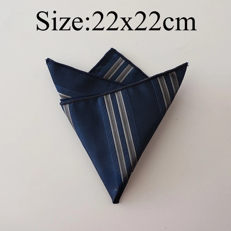 Retro Formal Striped Pocket Square Business Suit Handkerchief In Coffee Navy And Burgundy Ideal For Wedding And Banquet Matching