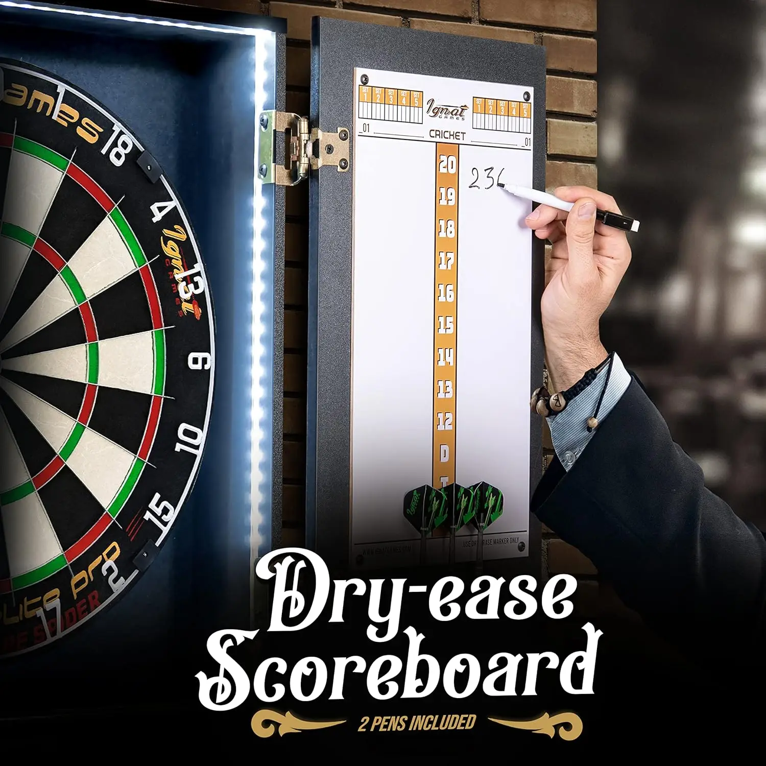 Professional Dart Board Set para Adultos, 6 Professional Dardos Aço, Sisal Queniano, Competição Tamanho