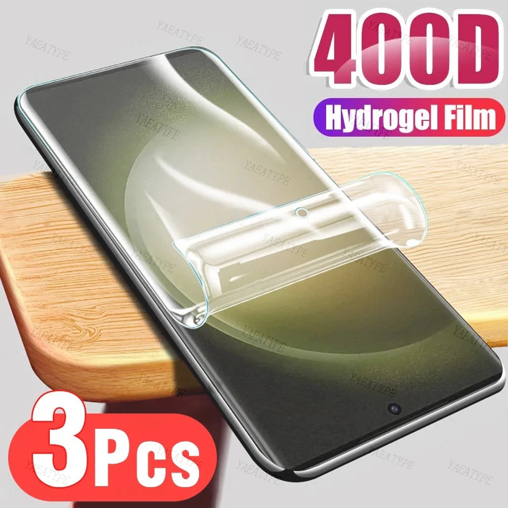 3Pcs Volle Abdeckung Flexible Silikon Hydrogel Film Für Samsung S24 FE A06 A16 A05 A15 A35 A55 A54 a34 M55S M05 Screen Protector
