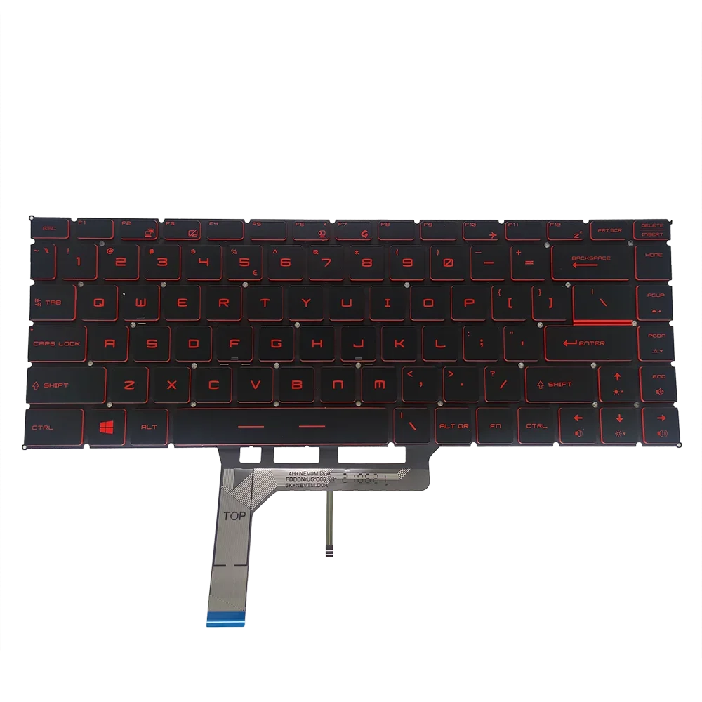 Podświetlana klawiatura US/UI dla MSI GF63 8RC 8RD MS-16R1 MS-16R4 GF65 cienka 9SD 9SE 10SD 10SE MS-16W1 wymiana klawiatur do laptopów — zdjęcie 2