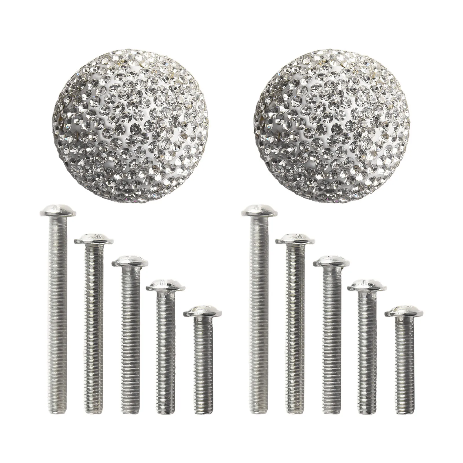 

Door Handle Handles Ball Shape Black Bright Red Color Door Handles Drawer Handles Glitter Lake Blue Rhinestone