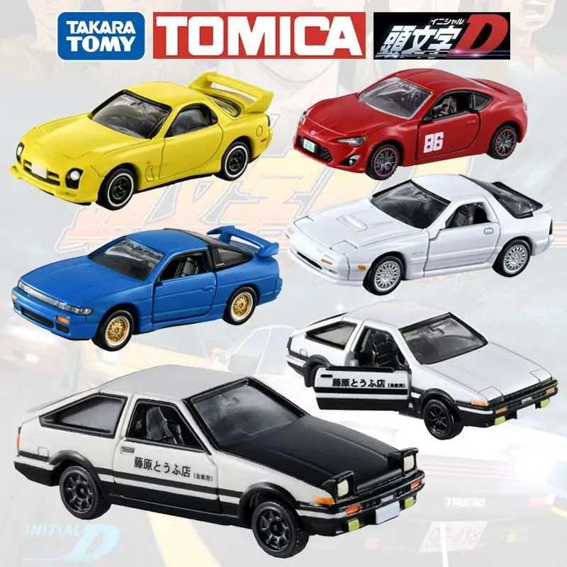 

TOMY Tomica Toy Car Initial D Toyota AE86 Mazda RX-7 Alloy Model Car Cool Boy Game Racing Toy Collection