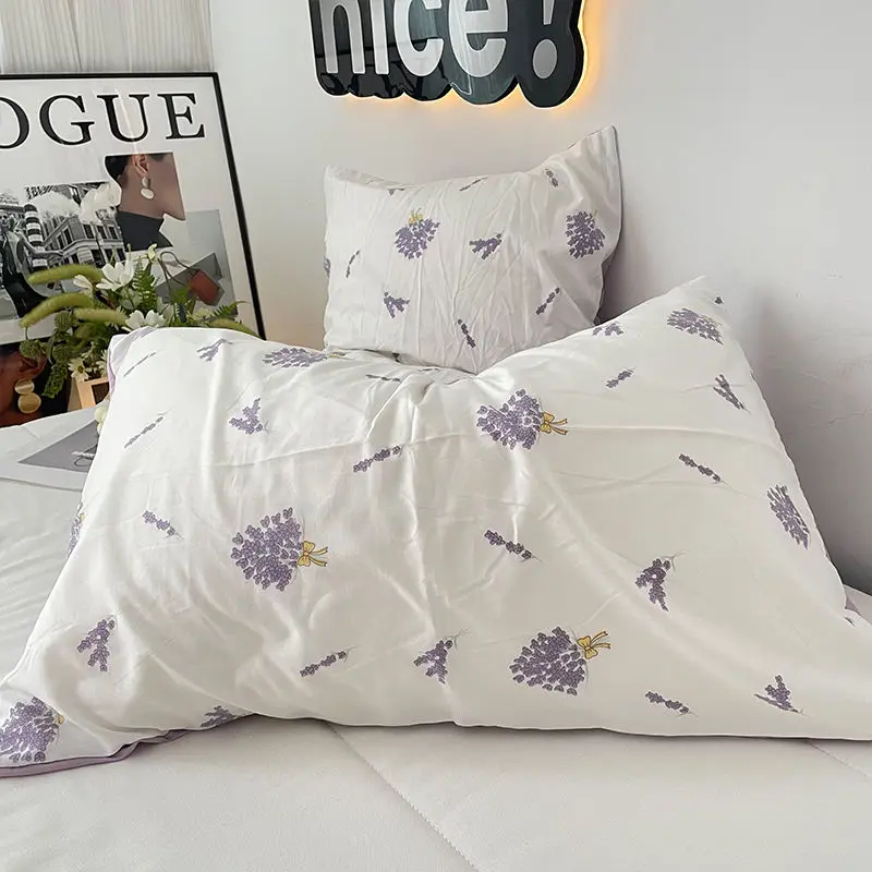 

Flower Pillowcase INS Pillow Cover Home Pillowslip 48x74cm Cushion Cover Rectangle for Girls Adults Pastoral Pillow Cases