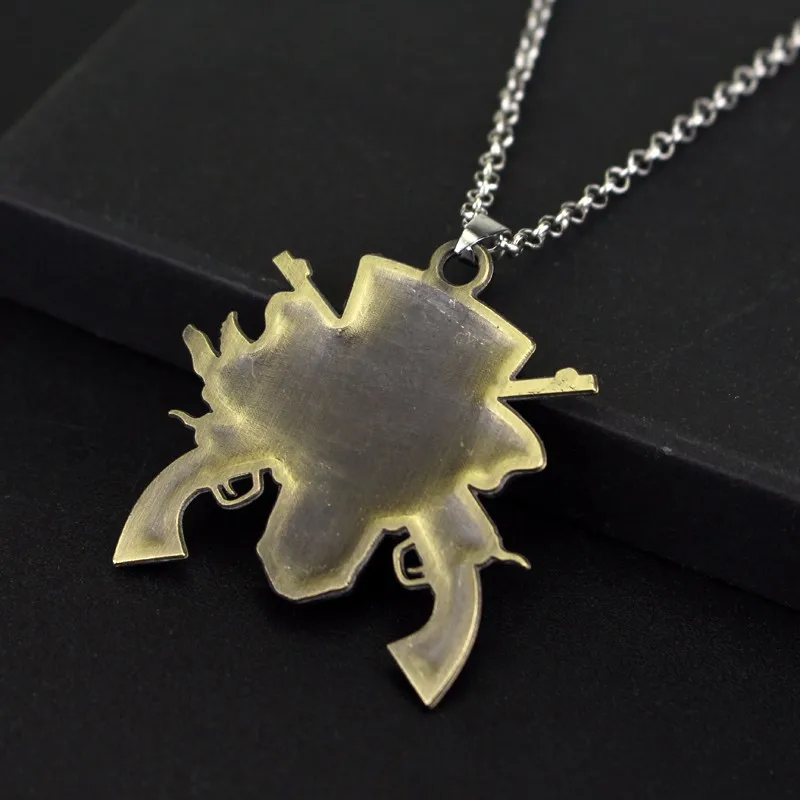 Rock Music Band Guns N \'Roses Skull Death Logo Pendants Necklaces Necklace for Woman Man Music Series Jewelry