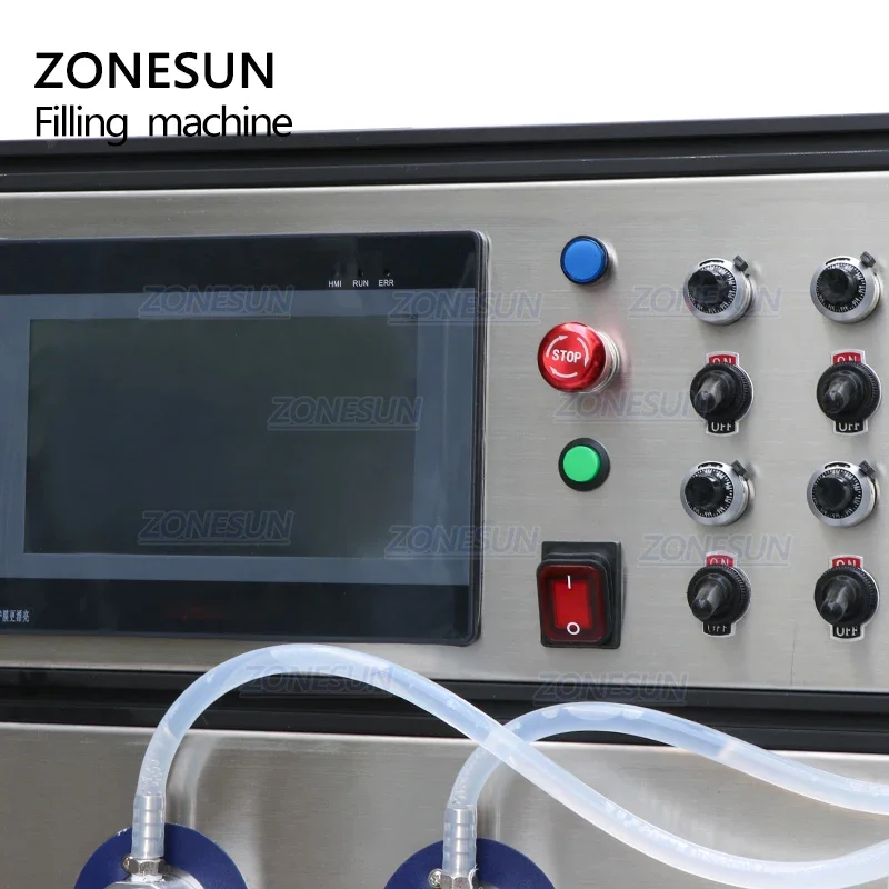 ZONESUN ZS-VTMP80C مضخة مغناطيسية الهباء الجوي الصودا المعبأة في زجاجات التعبئة التلقائية زجاجة ماء النبيذ شرب آلة تعبئة العطور