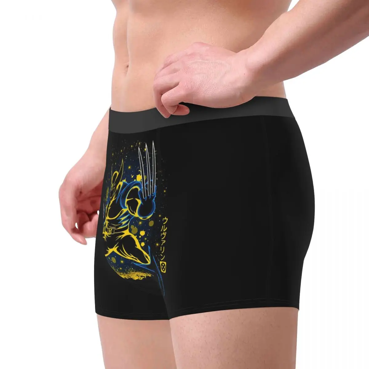 Pantaloncini Boxer di ruolo Wolverine personalizzati per uomo slip intimo con stampa 3D slip mutande morbide