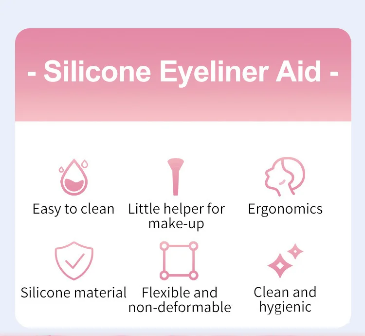 Best-selling Eye Makeup Assistant Tool for Drawing Eyebrows, Eyeliner, and Lower Eyelashes - Silicone Assistant Device