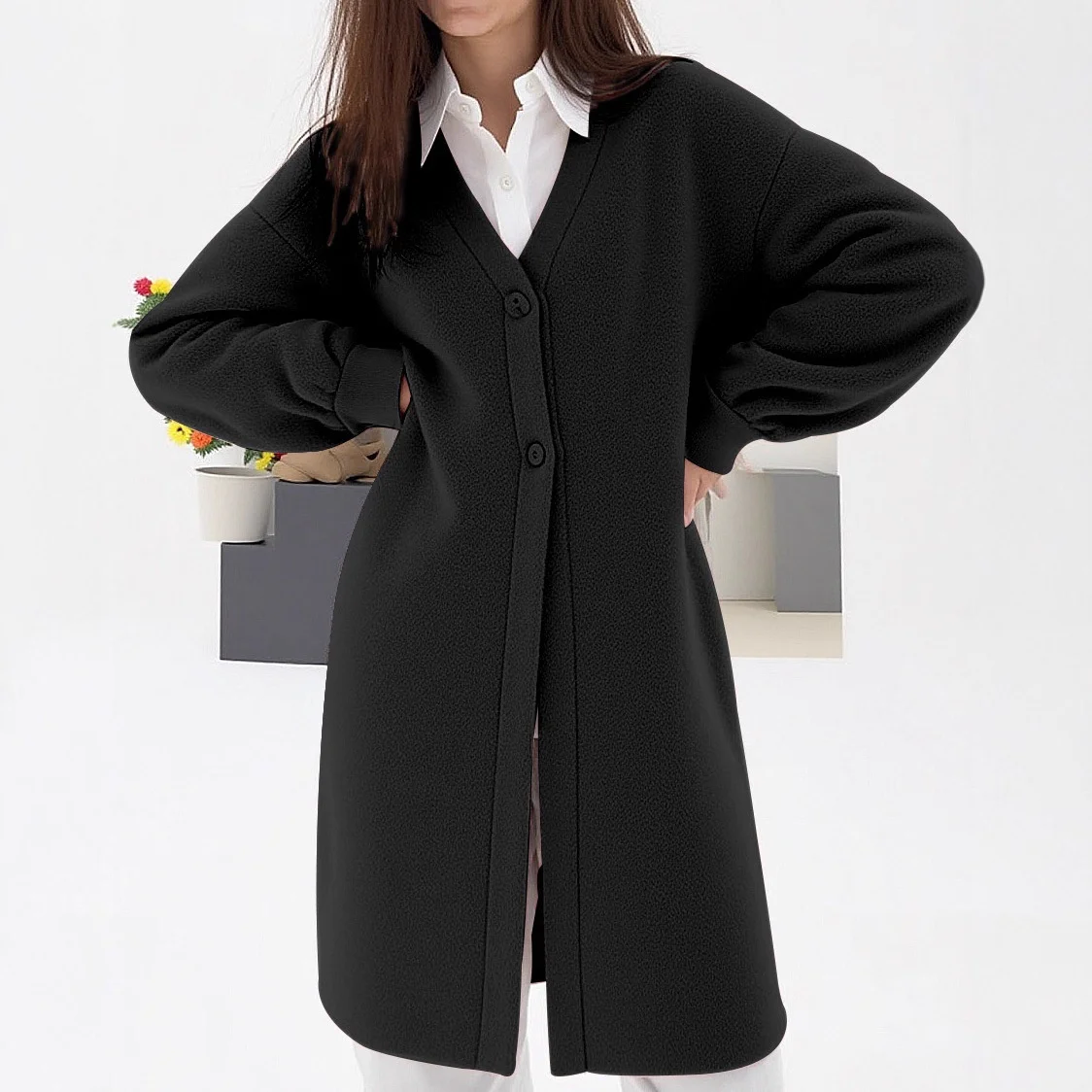 

Женские розовые кардиганы средней длины, весенние, с круглым вырезом, свободного кроя, вязаные косами, приталенные, с низким вырезом, укороченные, в британском стиле, с узором Fair-Isle, необработанные