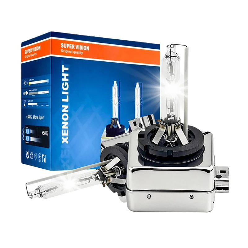 

Пара ксеноновых ламп D1S 35W HID, 8000K, бело-синие, для дальнего и ближнего света, 3800Лм, 12В, D1R D3R 66340 D3S, замена ксеноновых ламп HID