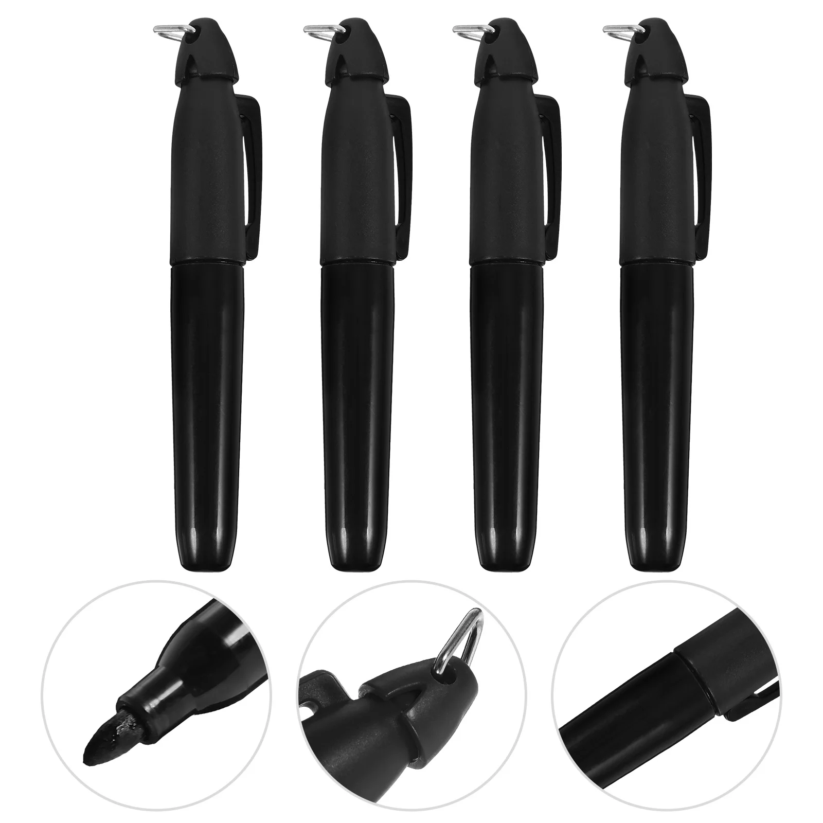

4 Pcs Golf Liner Ball Marking Tools Marker Kit Template Position Pens Triangle Buckle Lines