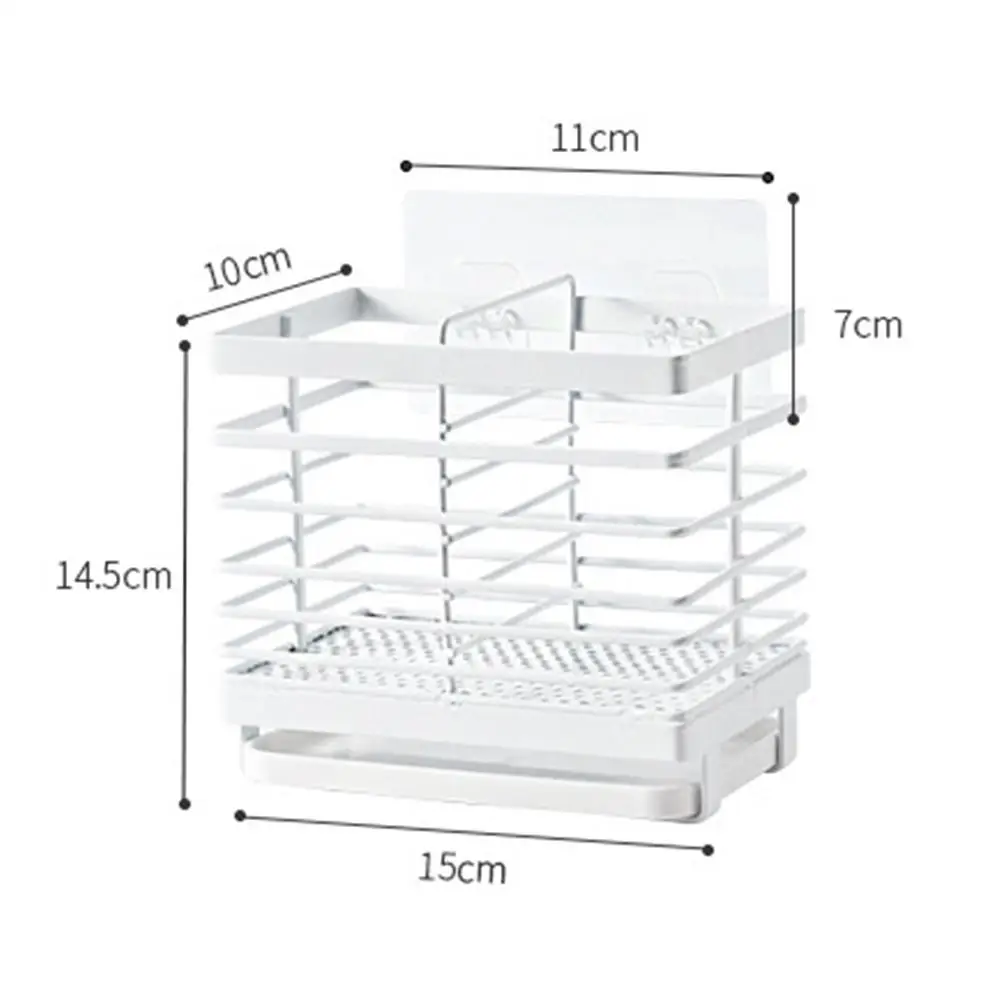 المطبخ معلقة شبكة تجفيف الرف الحائط استنزاف سلة السكاكين المنظم ل عيدان ملعقة شوكة