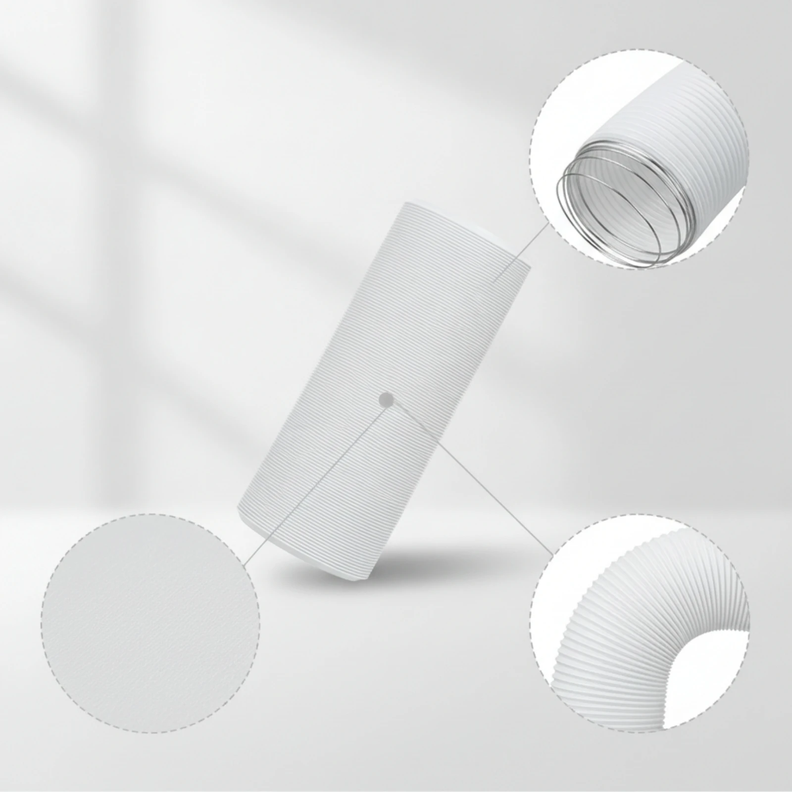 Portable Air Conditioner Exhaust Hose Corrugated Air Conditioner Hose with Steel Wire Air Conditioning Exhaust Duct Universal