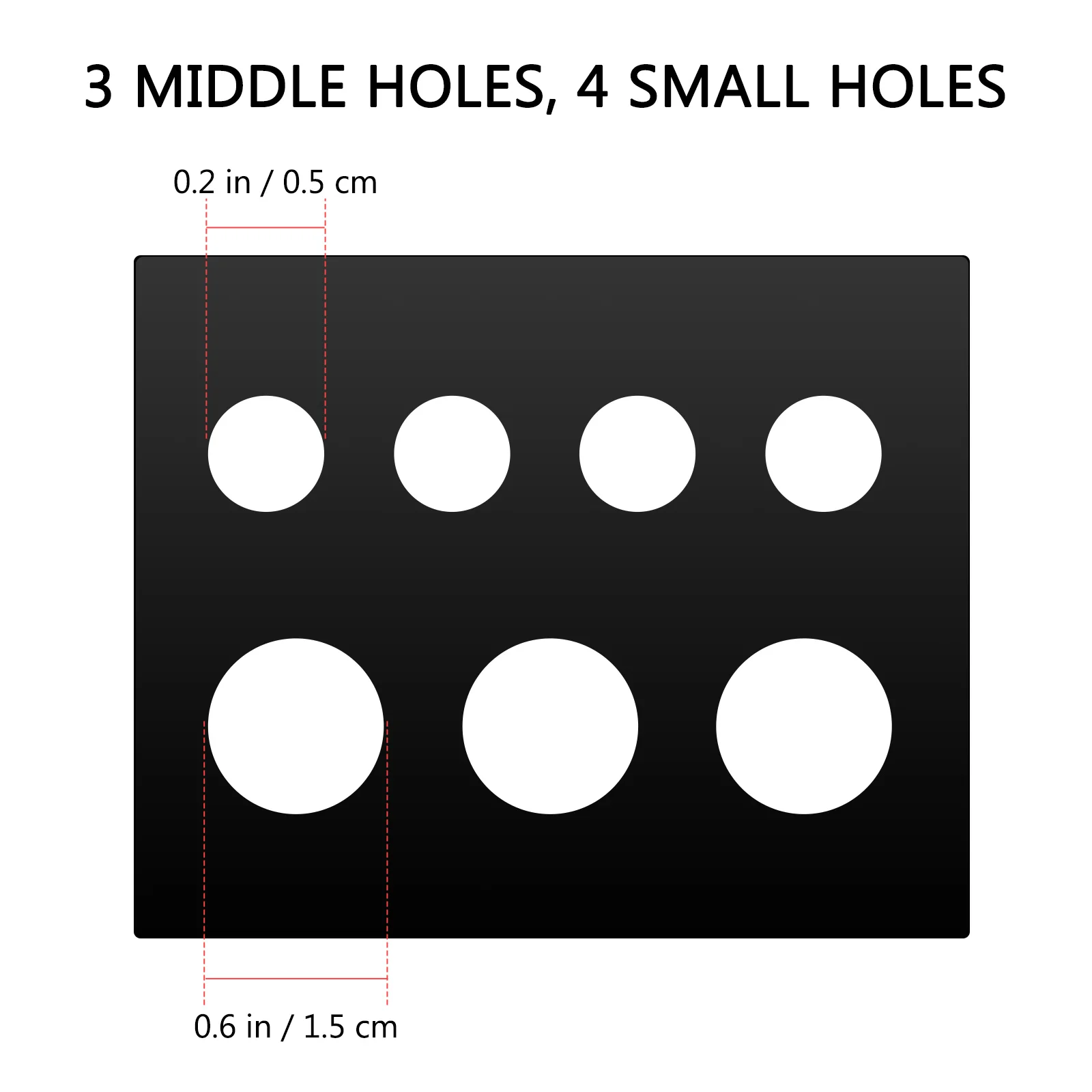 Soporte para vasos de tinta de plástico con 7 agujeros, accesorios para vasos de pigmento (negro), soporte para vasos de tinta desechables, 1 ud.