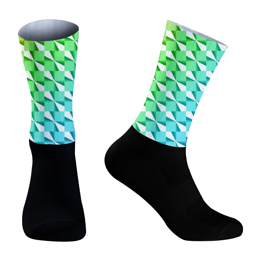 Sport Seamless Anti-Slip Bike Socks Aero Socks 2024 New Summer Bicycle Riding Cycling Socks