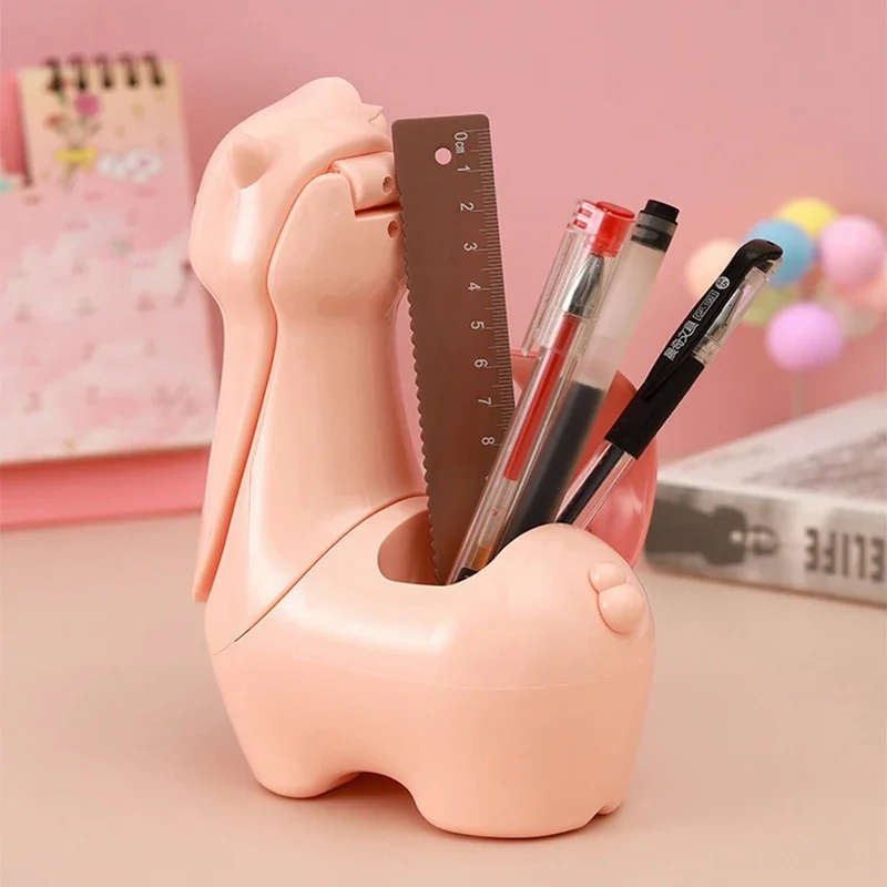الإبداعية الألبكة حامل قلم مصباح USB قابلة للشحن لطيف ضوء الليل طوي مكتب صغير ضوء للأطفال الطلاب القراءة الدراسة