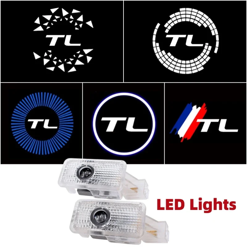 2Pcs LED Car Logo Door Welcome Light for Acura TL 2009 2010 2011 2012 2013 2014 Courtesy Projector Ghost Shadow Lamp Accessories