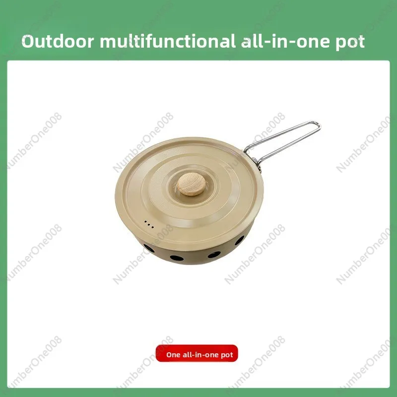 

Portable Outdoor Camping Stove, All-in-One Pot Butane Gas Cooker for Hiking Picnic Fishing, Hot Pot