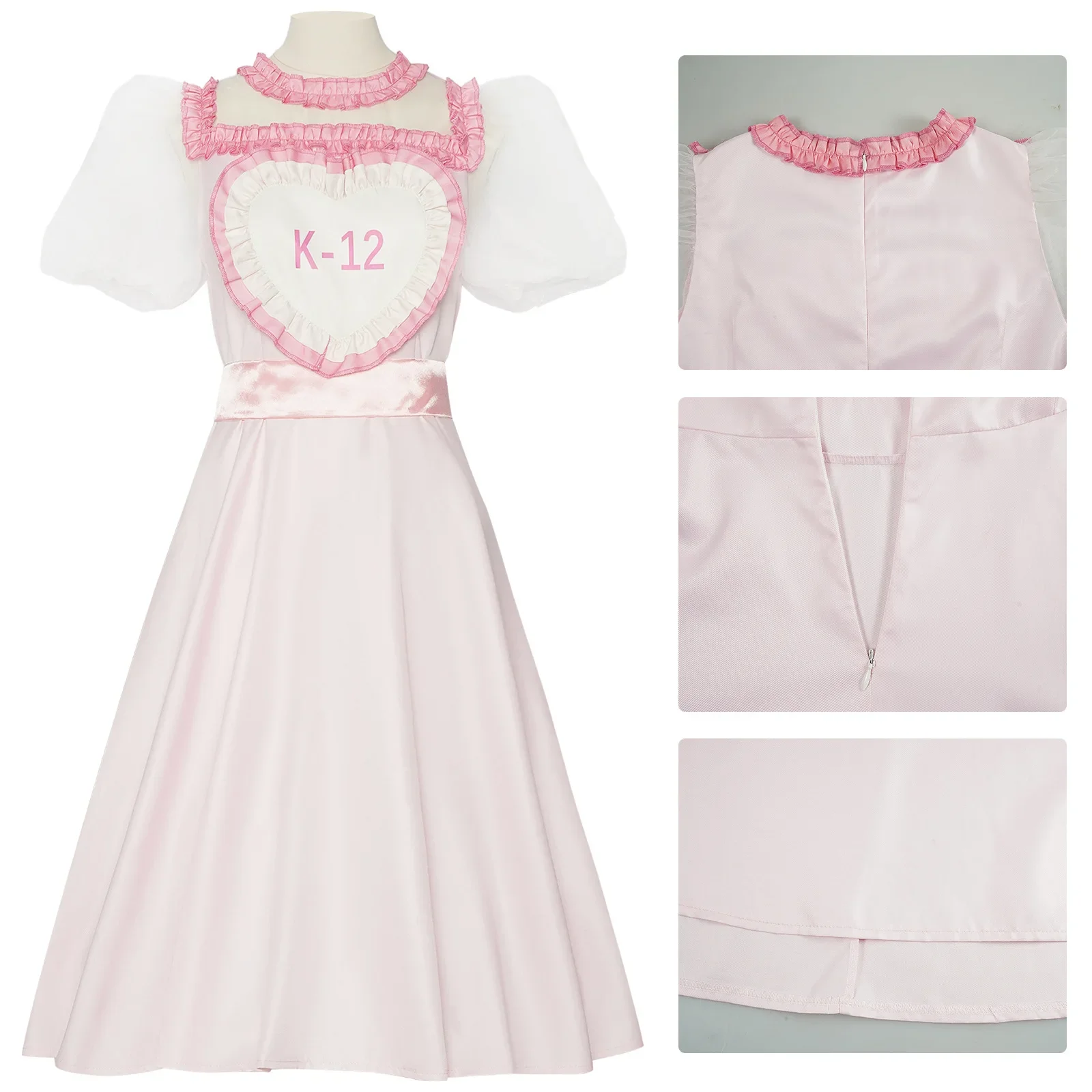 Гель для косплея на Хэллоуин, Pleurs centralisés, Bodymoires Scolaires K-12, халат Rose pourpre, косплей Performance Sur Scene Gel