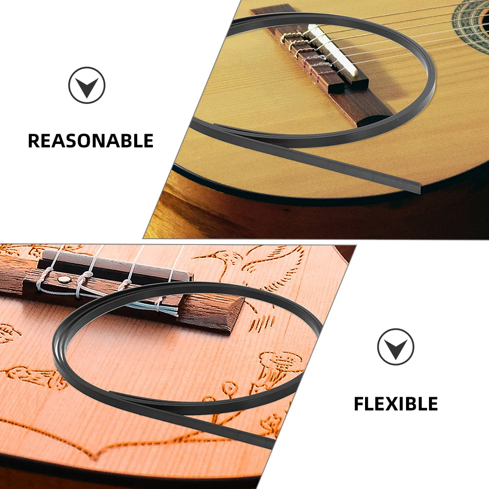 

20 Pcs Binding Strip Edge Decorative Plastic Purfling Accessories Trips for Guitar