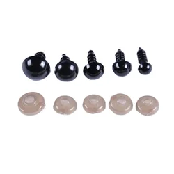 50/100pcs 5-18mm Black Plastic Safety Eyes For Toys Amigurumi Diy Kit Crafts TeddyBear Toy Eye For Doll Decoration Accessories