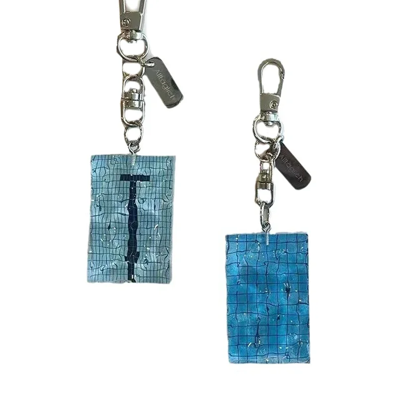 الإبداعية حمام سباحة المفاتيح متموجة المفاتيح زينة سيارة حلقة رئيسية حمام سباحة المفاتيح Alltaglich قلادة السباح هدية #4