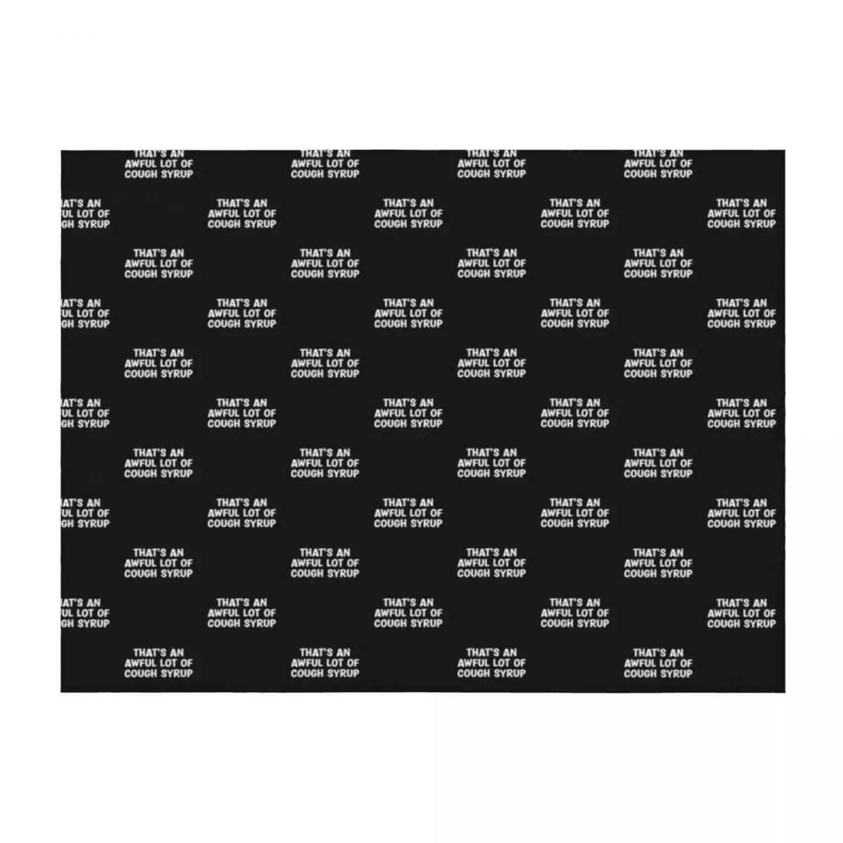 

that's an awful lot of cough syrup Throw Blanket Plaid Picnic Soft Beds Thins Blankets