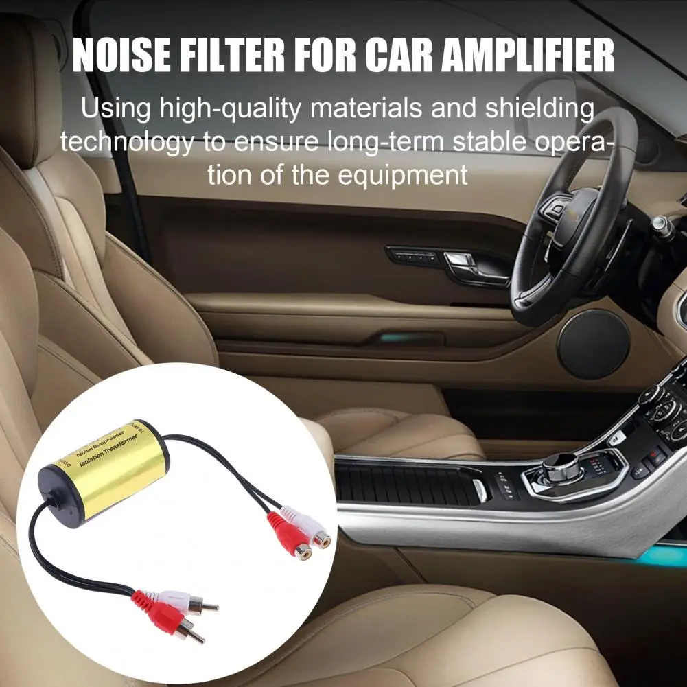 

Car Audio Ground Loop Isolator Car Audio Noise Filter Ground Loop Isolator Engine Whine Eliminator Static Suppressor for Stereo