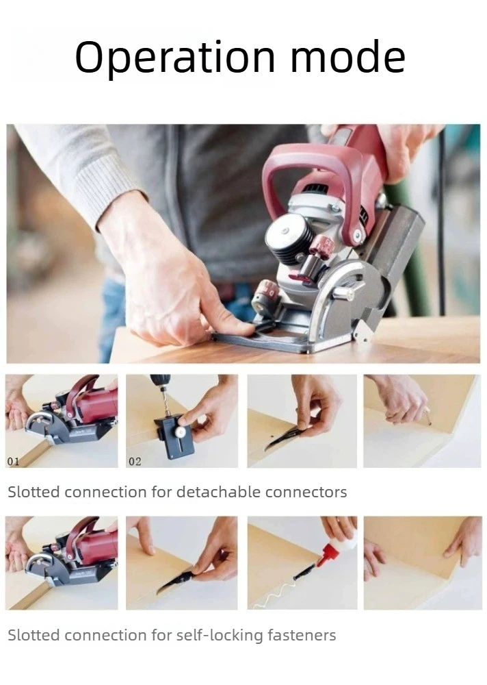 Portable P2 Wood Slotting Machine Electric Invisible Biscuit Tenon Cutter For Household Decoration Work